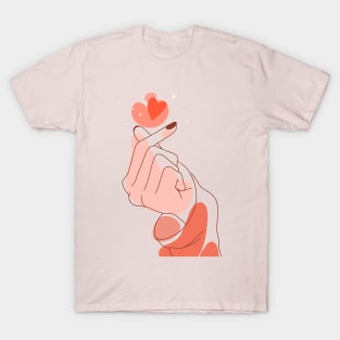 finger heart T-Shirt